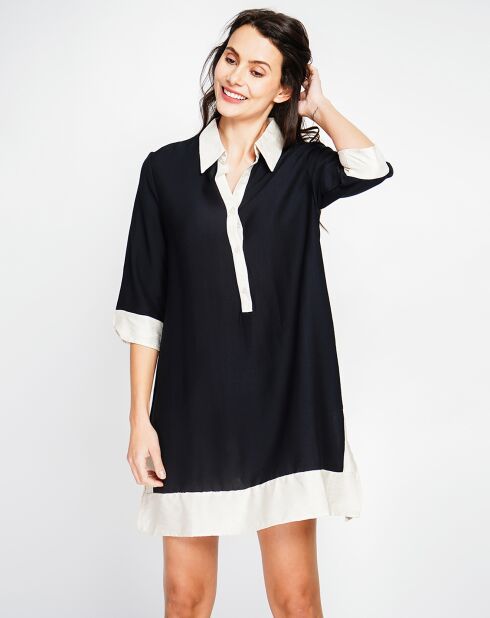 Robe en Lin mélangé Elisa noire