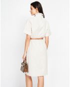 Robe en Lin mélangé Jade beige