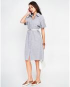 Robe en Lin mélangé Jade noire
