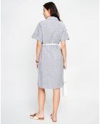 Robe en Lin mélangé Jade noire