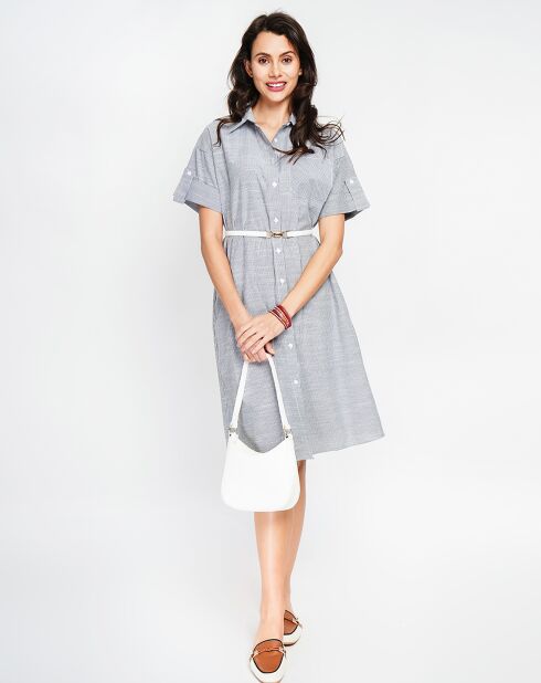 Robe en Lin mélangé Jade noire