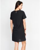 Robe en Lin mélangé Nour noire