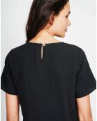 Robe en Lin mélangé Nour noire