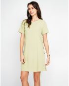 Robe en Lin mélangé Nour vert anis
