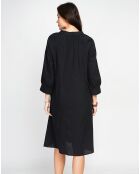 Robe en Lin mélangé Agathe noire