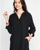 Robe en Lin mélangé Agathe noire