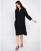 Robe en Lin mélangé Agathe noire
