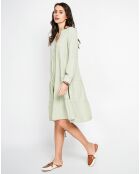 Robe en Lin mélangé Soline jade