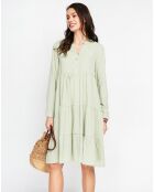 Robe en Lin mélangé Soline jade