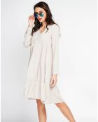 Robe en Lin mélangé Soline beige