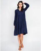 Robe en Lin mélangé Soline marine