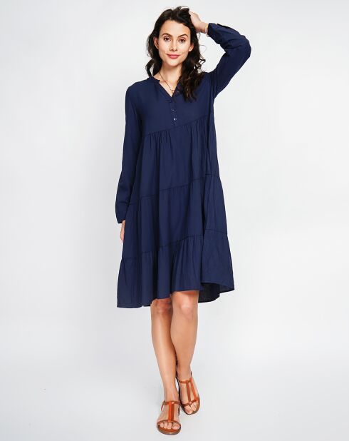 Robe en Lin mélangé Soline marine