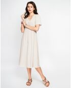Robe en Lin mélangé Lana beige
