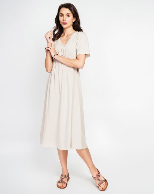Robe en Lin mélangé Lana beige