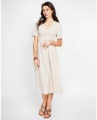 Robe en Lin mélangé Lana beige