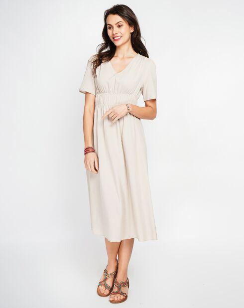 Robe en Lin mélangé Lana beige