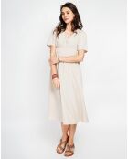 Robe en Lin mélangé Lana beige