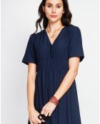 Robe en Lin mélangé Lana marine