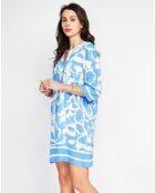 Robe en Lin mélangé Marion azur
