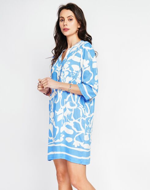 Robe en Lin mélangé Marion azur