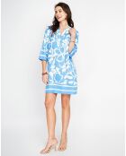 Robe en Lin mélangé Marion azur