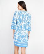 Robe en Lin mélangé Marion azur
