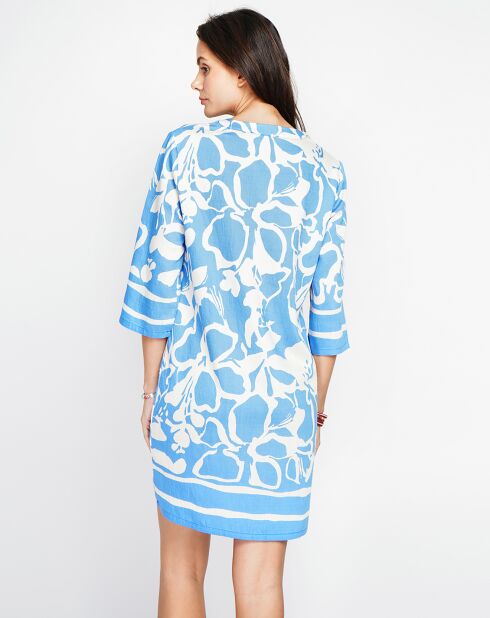 Robe en Lin mélangé Marion azur