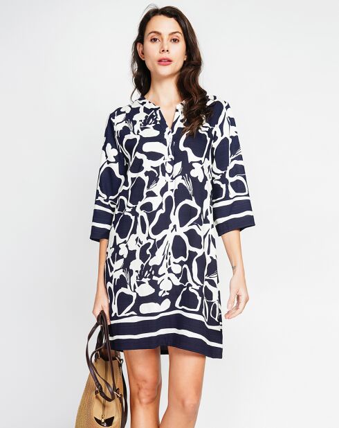 Robe en Lin mélangé Marion marine