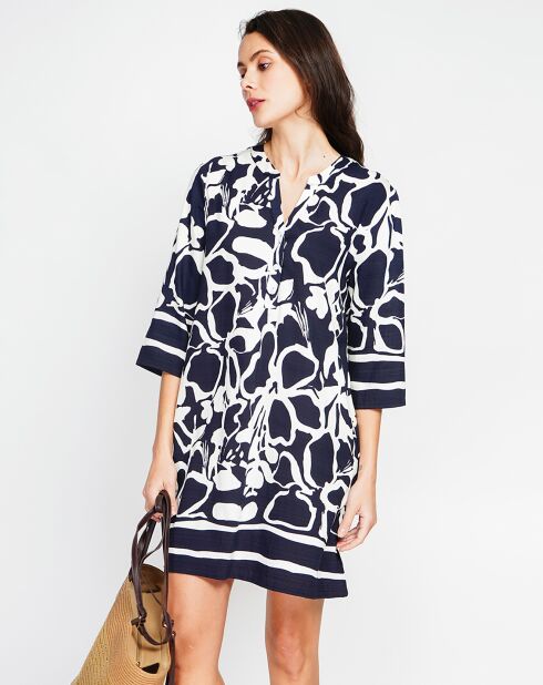 Robe en Lin mélangé Marion marine