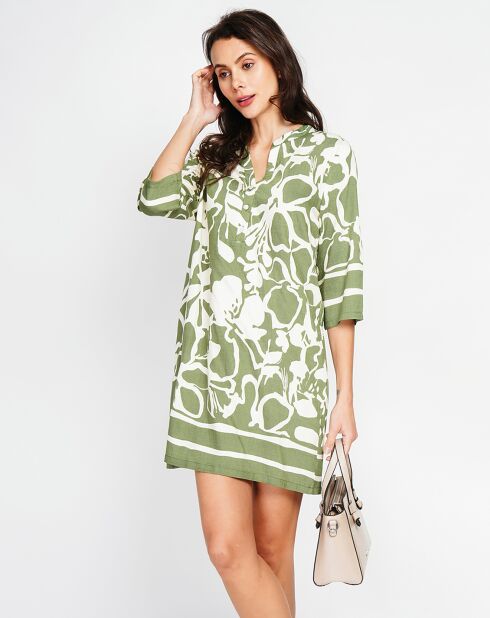 Robe en Lin mélangé Marion menthe