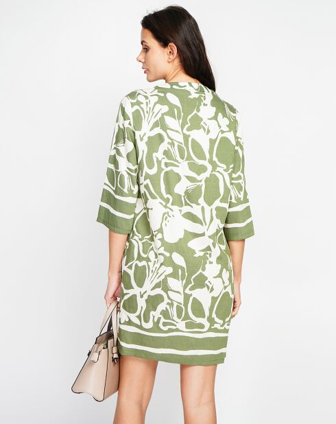 Robe en Lin mélangé Marion menthe