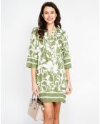Robe en Lin mélangé Marion menthe