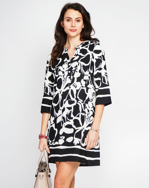 Robe en Lin mélangé Marion noire