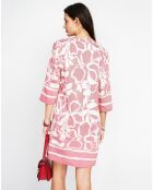 Robe en Lin mélangé Marion rose bois