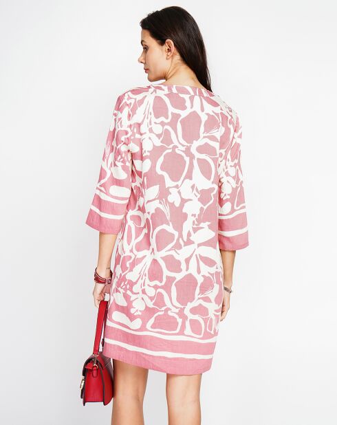 Robe en Lin mélangé Marion rose bois