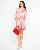 Robe en Lin mélangé Marion rose bois