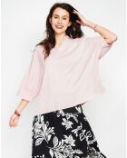 Top en Lin mélangé Stella rose poudre