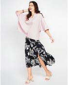 Top en Lin mélangé Stella rose poudre