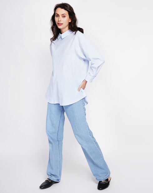 Tunique en Lin mélangé Calie azur