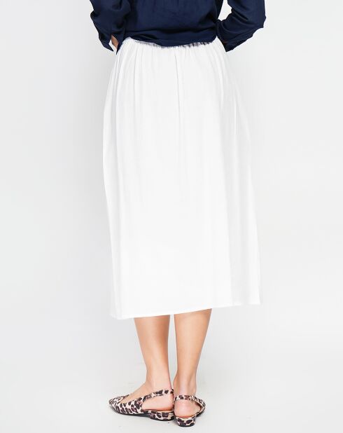 Witte rok van linnenmix van Salome