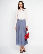 Jupe en Lin mélangé Albane bleu jeans