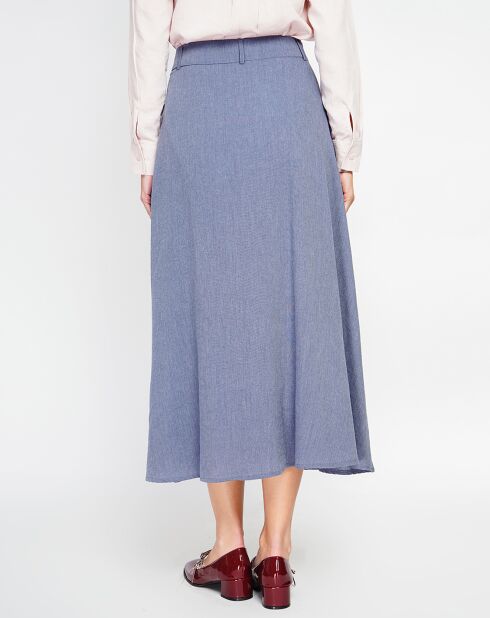 Blauer Jeansrock aus Leinenmischung von Albane