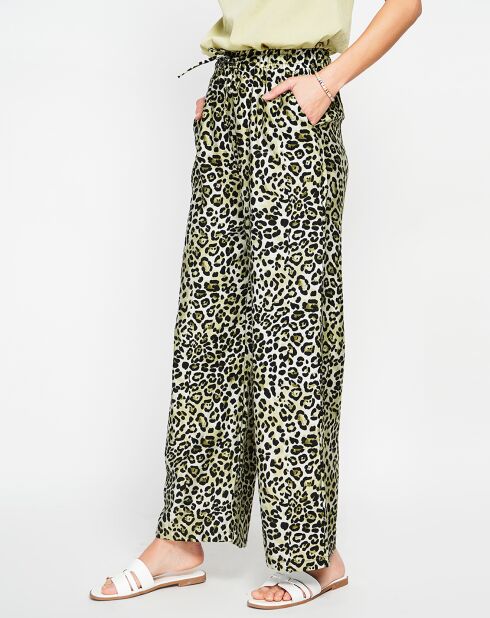 Pantalon en Lin mélangé Juliette kaki claire