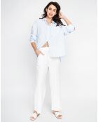 Pantalon en Lin mélangé Judith blanc