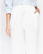Pantalon en Lin mélangé Judith blanc