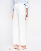 Pantalon en Lin mélangé Judith blanc