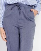 Pantalon en Lin mélangé Judith bleu jeans
