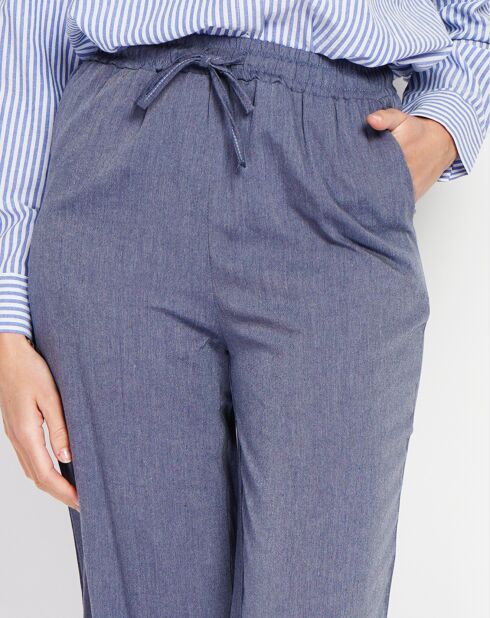 Pantalon en Lin mélangé Judith bleu jeans
