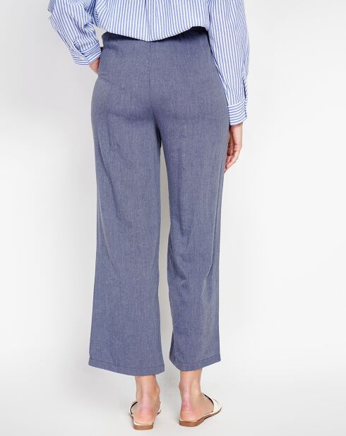 Pantalon en Lin mélangé Judith bleu jeans