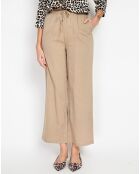 Pantalon en Lin mélangé Judith camel